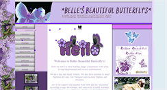 Desktop Screenshot of bellesbeautifulbutterflys.com