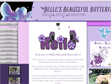 Tablet Screenshot of bellesbeautifulbutterflys.com